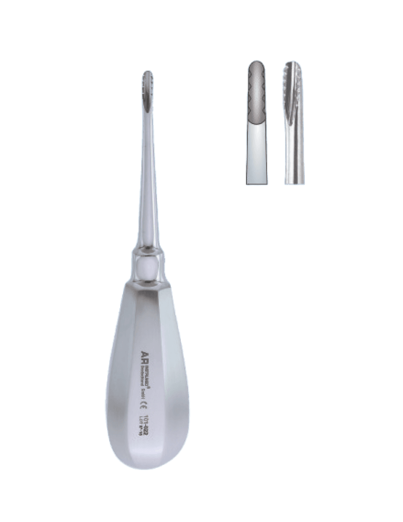 Lindo-Levien Straight Serrated Elevator 4.5 mm Gold Plasma