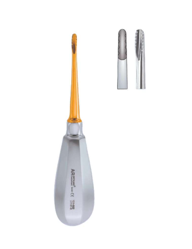 Lindo-Levien Straight Serrated Elevator 3.5 mm Gold Plasma