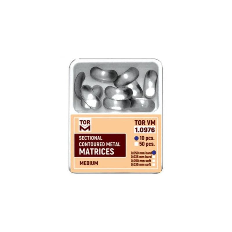 Tor Vm Medium Sectional Contoured Matrices 0.050 mm - No.1.0976