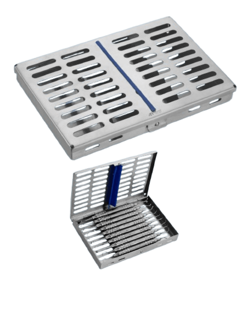 Dental Sterilizing Cassettes Large For 20 Pcs Tray 288x182x34 mm