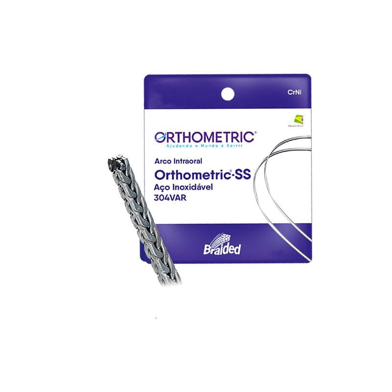 Orthometric SS Braided Rectangular Stainless Arch Wire 0.019*0.025 Upper