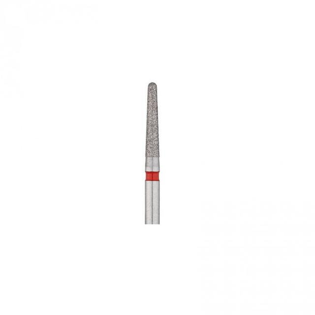 8 mm Tapered Round Top Diamond Bur Red 1.8 mm