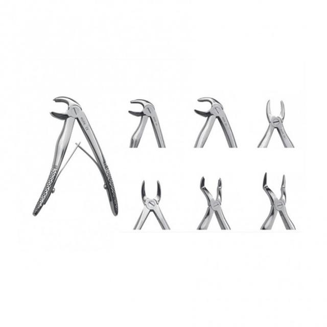 Extraction Forceps Kit In Bag Set Of 7 Pcs