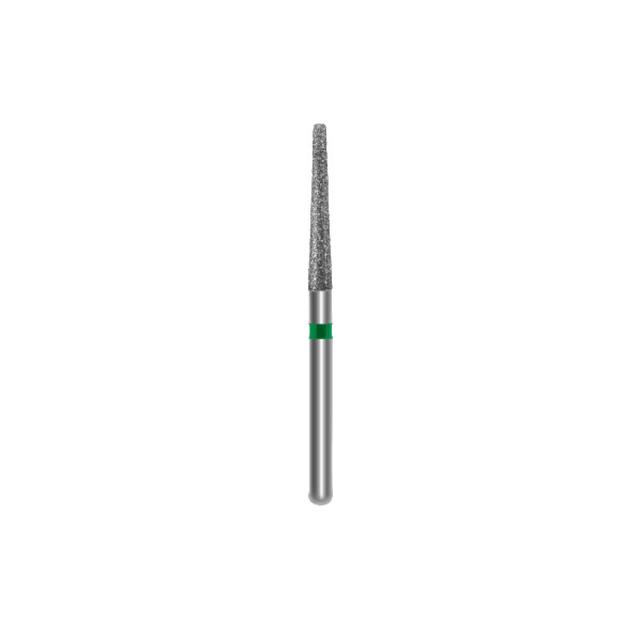 Diamond Bur Flat End Taper Size #18 - 847 Length 8,0 mm Green Color
