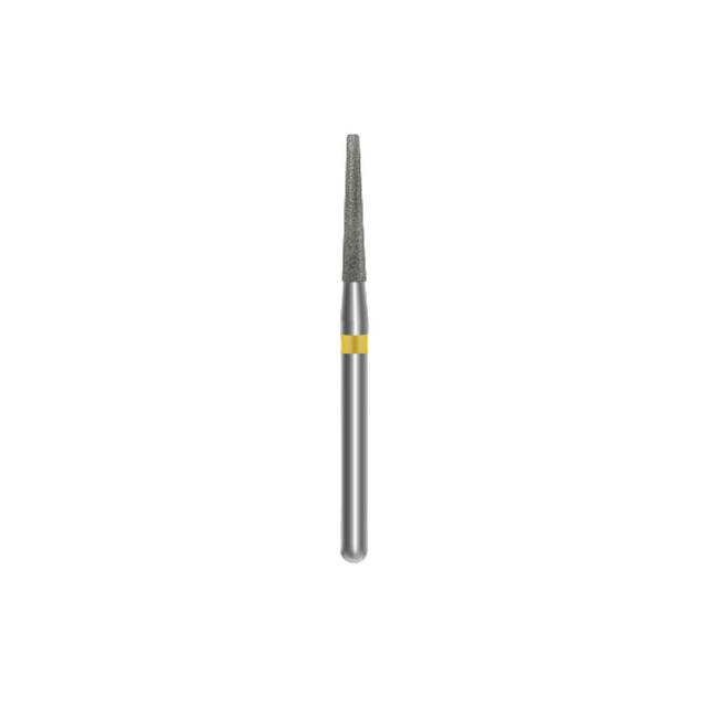 Diamond Bur Flat End Taper Size #14 - 847 Length 8,0 mm Yellow Color