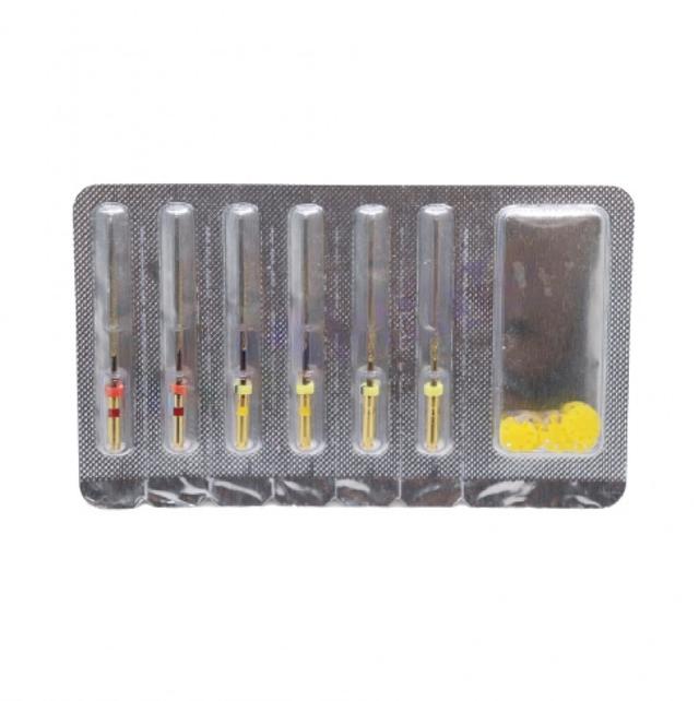 D-File Retreatment Gold Videya Files Kit 6 Pcs