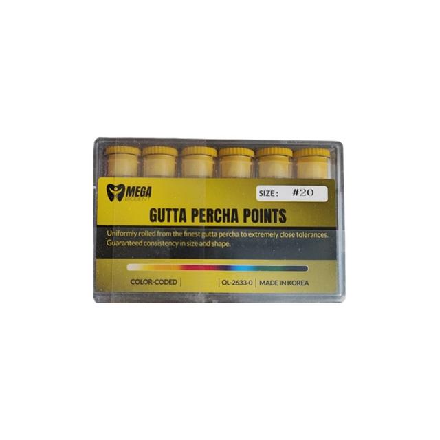 Gutta Percha Length Marked #20 Taper 2%