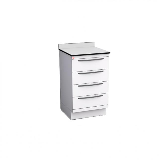 Al Yarmuk Drawers Cabinet With Solid Phenolic Compact Top 12 mm White