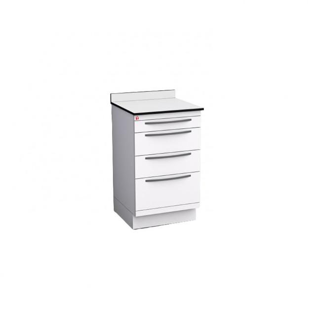 Al Yarmuk Drawers Cabinet With Solid Phenolic Compact Top 12 mm Y-Dr121-C White