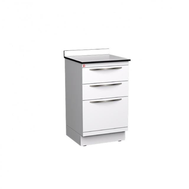 Al Yarmouk Drawers Cabinet With Solid Phenolic Compact Top 12 mm Y-Dr0201-C White