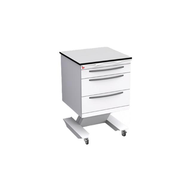 Al Yarmuk Mobile Treatment Cabinet With White Solid Phenolic Compact Top 12 mm Y-Mo120-C
