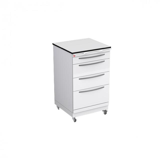 Al Yarmuk Mobile Treatment Cabinet With White Solid Phenolic Compact Top 12 mm Y-Mo121-C