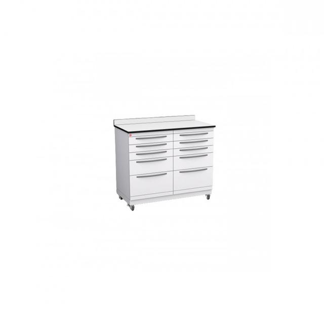 Al Yarmuk Mobile Treatment Cabinet With White Solid Phenolic Compact Top 12 mm Y-Mo311-311-C