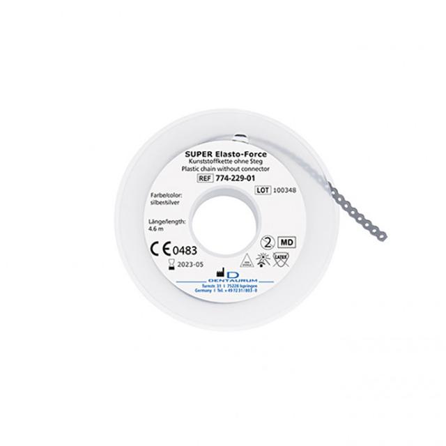 Elasto - Force Plastic Chain Without Connector Silver 4.5 m