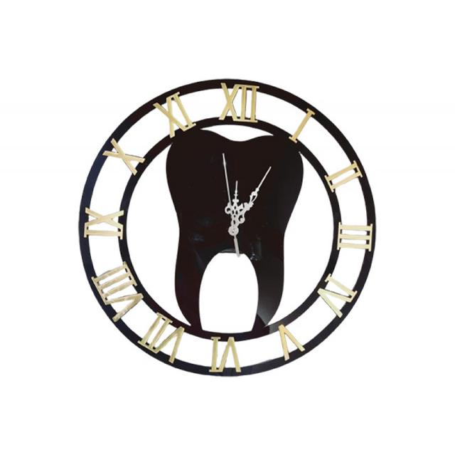 Round Deflated Decorative Wall Clock