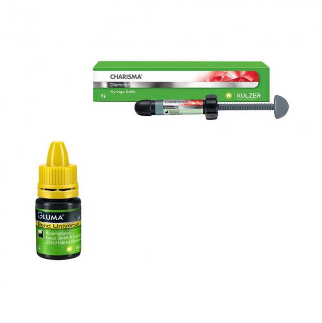 3 x Charisma Diamond Syringe Any Shade + Gluma Bond Universal 2 ml