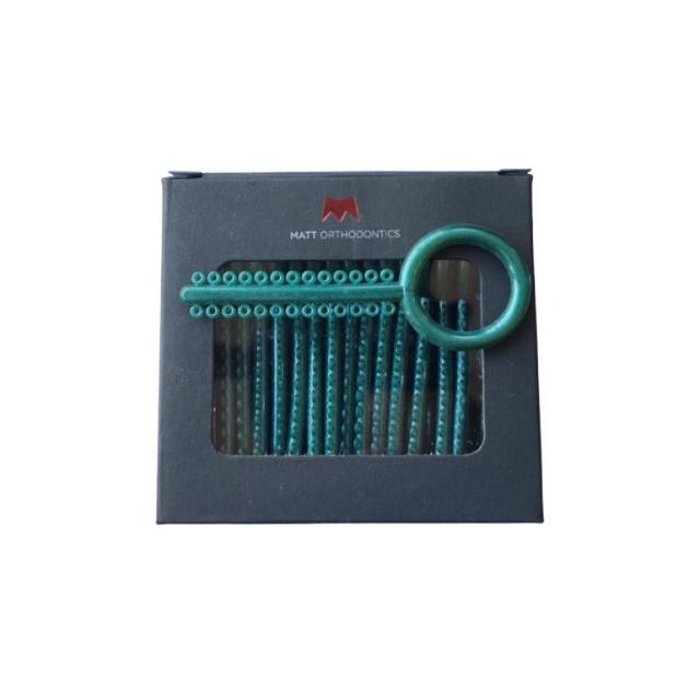 Matt Ortho O-Ties Emerald Green Code 31