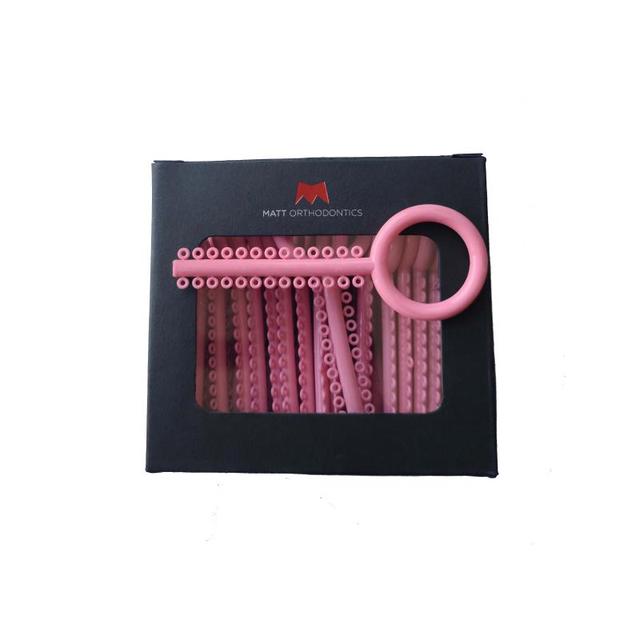Matt Ortho O-Ties Coral Pink Code 21