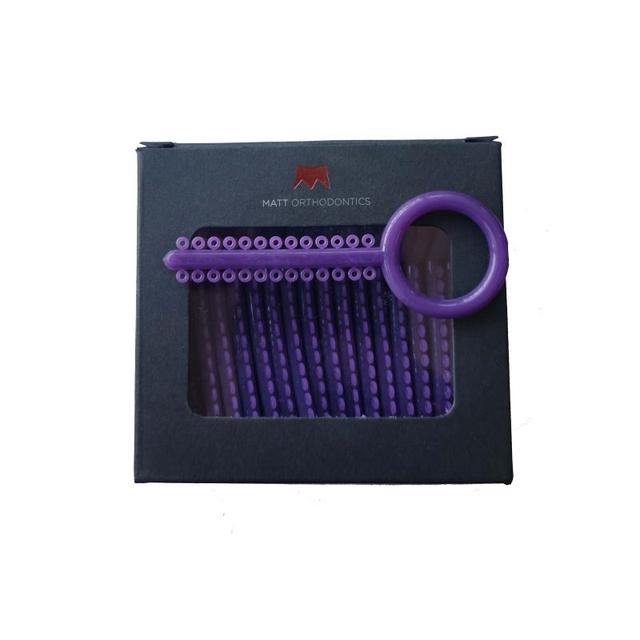 Matt Ortho O-Ties Metallic Purple Code 29