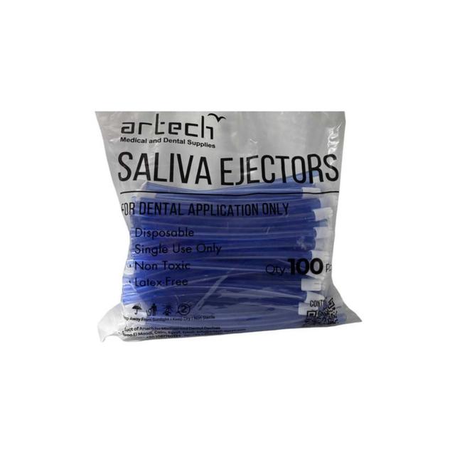 3 Bags Of Artech Saliva Ejectors Blue