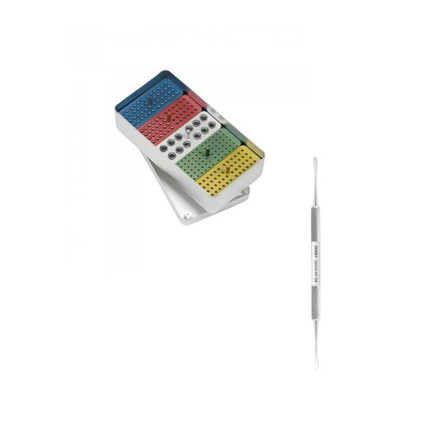 Endodontic Boxes Aluminum Complete With Lid + 2 x Periosteal Elevator Molt M7 Free