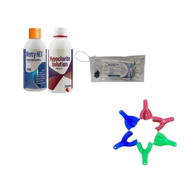 2 x Mercy Hex + 2 x Hypoclorite Sodium + Md - Etch Kit + 20 x Tray