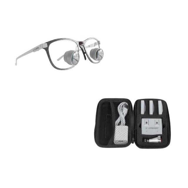 ErgoDentix Loupes 3.5x + Dragonfly Cordless Light Free