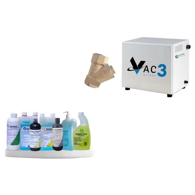 DS Vac 3 Surgical Suction + Drain Filter + All Clinic Disinfectants