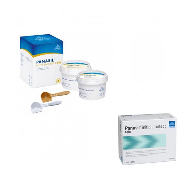 Panasil Putty Fast Set 400 ml + Panasil Initial Contact Light Normal Pack Regular