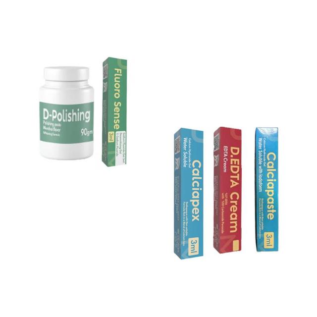 Calciapex + Calciapaste + Edta Cream 5 ml + Polishing Paste 90 Gr + Fluorosense