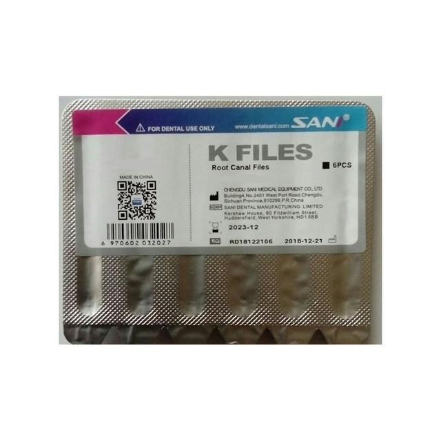 Sani K-Files #20 - 25 mm