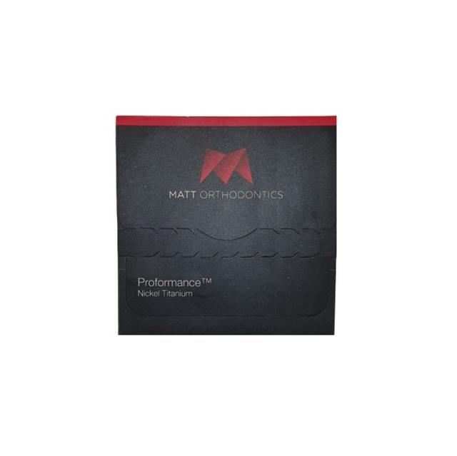 Matt Ortho NiTi ProFormance Reverse Curve Archwires Rectangular Upper 0.018 x 0.025