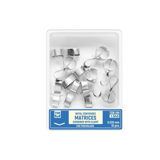 Metal Contoured Matrices For Premolars Combined With Clamp 1.545
