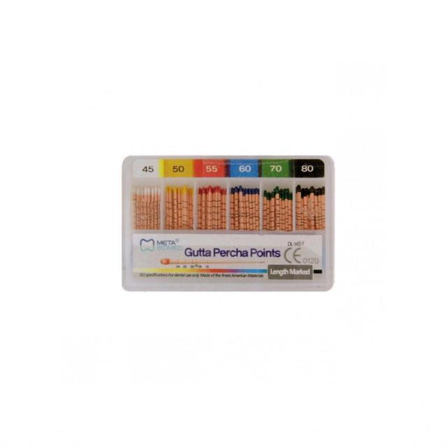 Length Marked Gutta Percha #45-80 Taper 4%